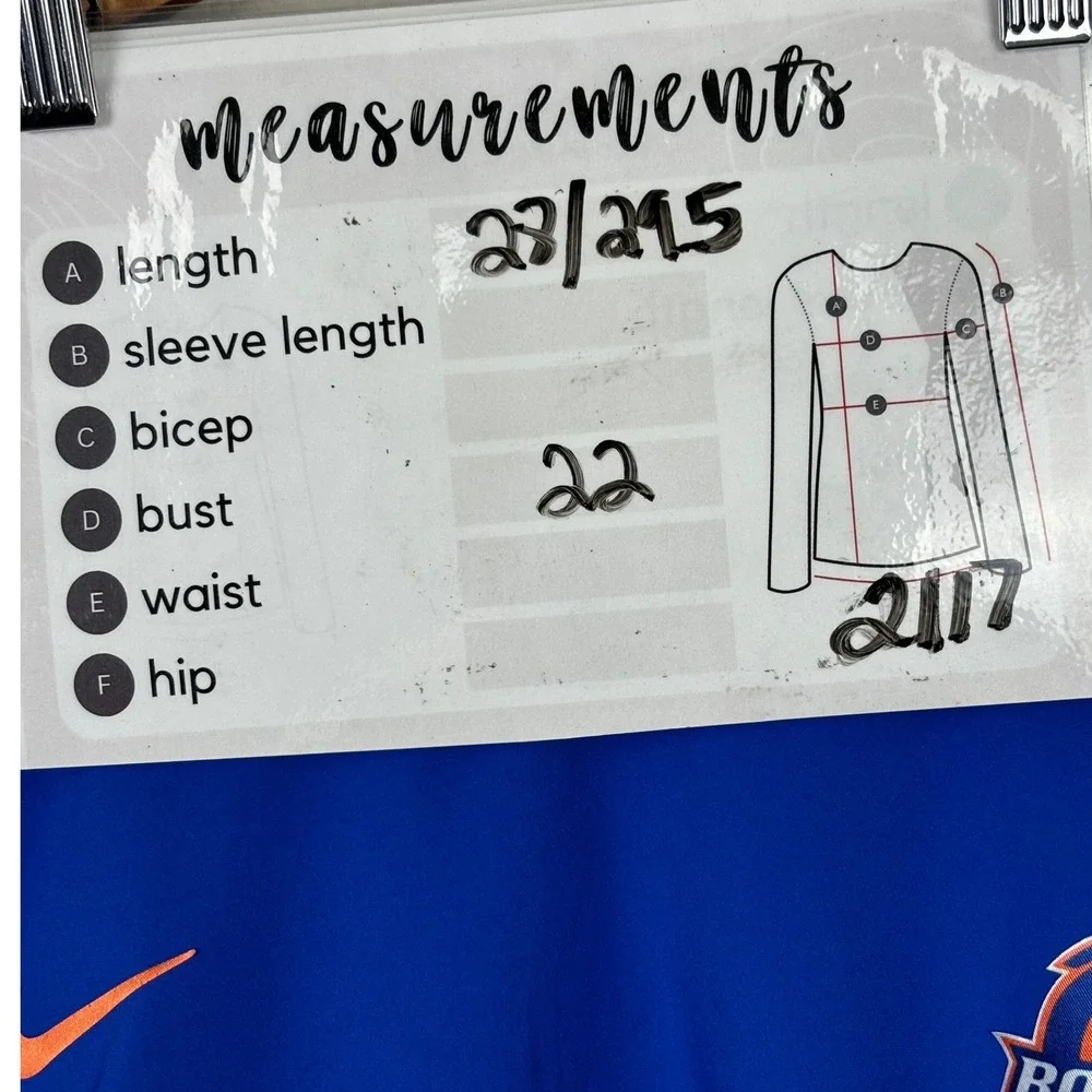 Nike Boise State Broncos Men Blue V-Neck Sideline‎ Windshirt Pullover Large